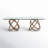 Mark Glass Top Solid Wood Base Dining Table-98494732
