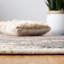 Tapis géométrique en jute tissé à plat à la main Adeli-354523988