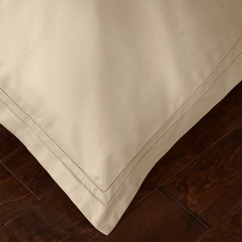 Yalda Egyptian Certified Cotton Modern 3 Piece Duvet Cover Set, King Duvet Cover + 2 King Sham, Tan