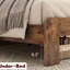 Structure de lit très grand brun foncé, plateforme en bois, bruit, pas de sommier tapissier, assemblage rapide, rangement spacieux, structure en métal et de construction, installation rapide, grand espace,-1065123032