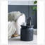 Table d'appoint cylindrique en bois noire D14x16 "