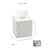 Wave 7 pc bathroom accessory set