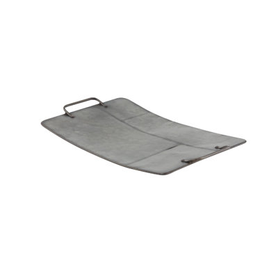 Ensemble de plateaux décoratifs galvanisés 3 pièces rectangulaires Osterley