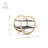 Artesà 2-Piece Brass and Slate Serving Stands Set