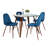 Folia 4 - Person Glass Top Four Leg Dining Set-93724225