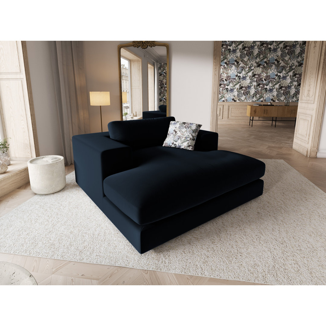 Maddeu Velvet Chaise Lounge