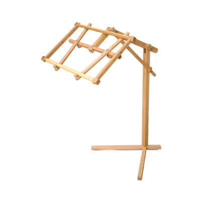 Wooden embroidery stand FLOOR-STANDING Flamingo without frame CSFL1