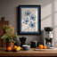 Blue Flowers Botanical - Framed Print-841091392-841091394