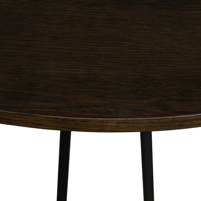 Oak Round Solid Wood Top Dining Table