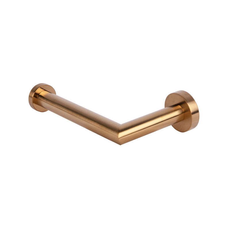 Ronda Wall Mount Toilet Paper Holder, Brushed Gold