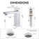 Circular Bathroom Sink Faucet Single-hole Single-handle With  Drain Assembly