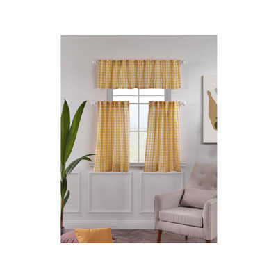  Rideau de cuisine Gingham