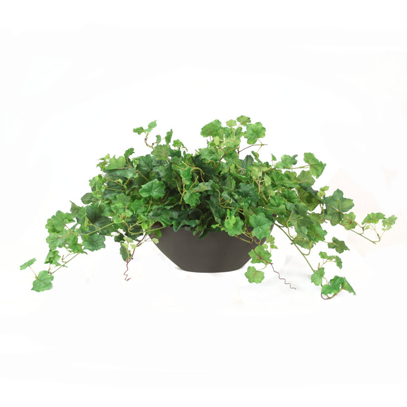 15'' Faux Foliage Plant in Ceramic Planter