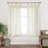 Couey Farmhouse Striped Sheer Rod Pocket Curtain Pair-107099056-107099059