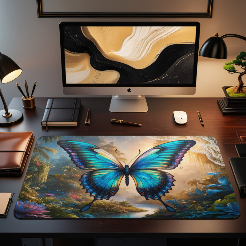 Polyester Desk Pad, 14.4x12.1