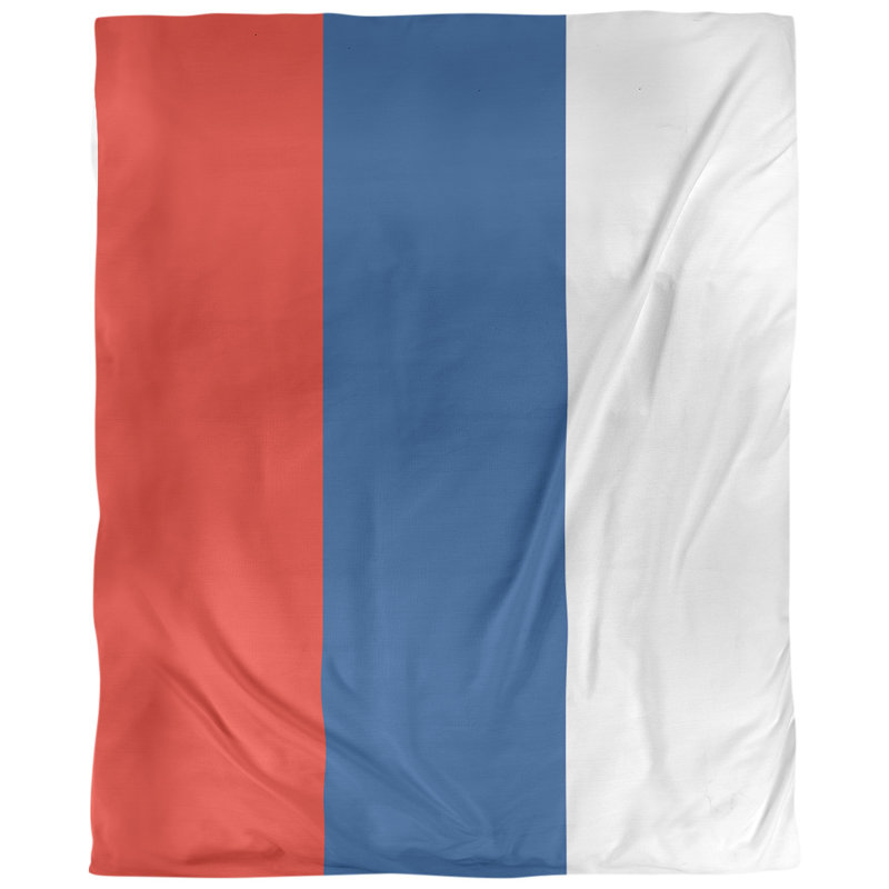 Tissu de baseball toronto, Rouge / bleu / blanc, l 36 po x L 60 po, Polyester filé