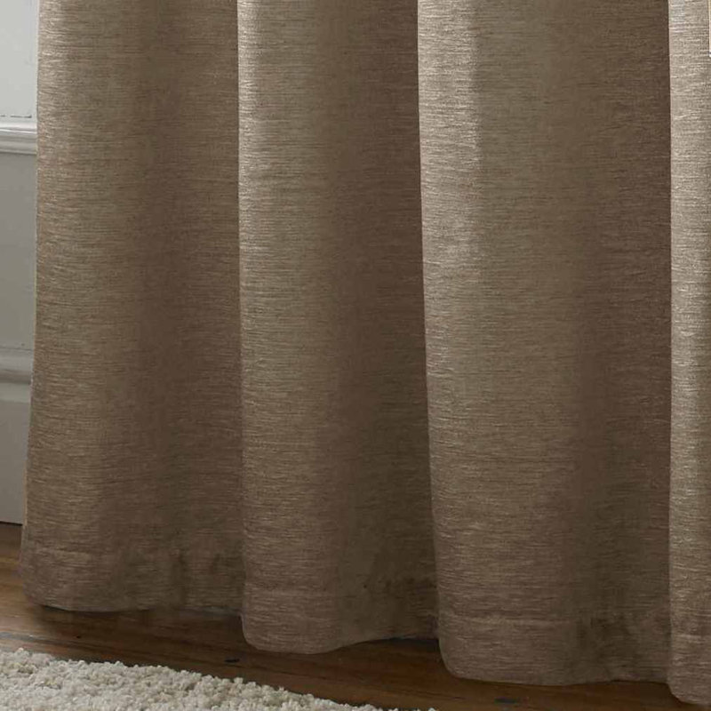 Juanita Semi Sheer Curtain, Latte, 116 W x 182 D cm
