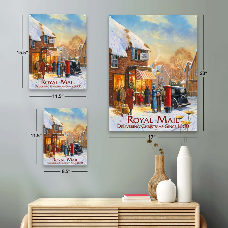 " Vintage Royal Mail ", 15.5" H x 11.5" W x 0.04" D