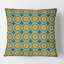 Coussin décoratif rétro à motif circulaire Mid-Century-269060342
