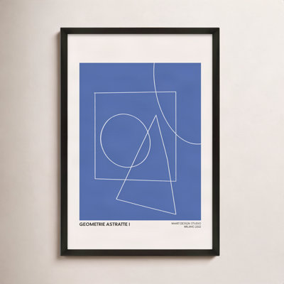Caila "Geometric Abstraction in Blue" Print