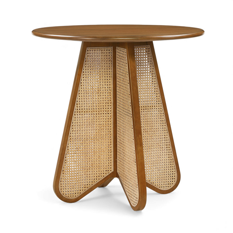 Table à hauteur de comptoir Butterfly, H 36,25 po x L 36,25 po x l 36,25 po, Brun / Naturel