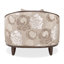 Fauteuil demi-tonneau en velours Camellia Field CAL117