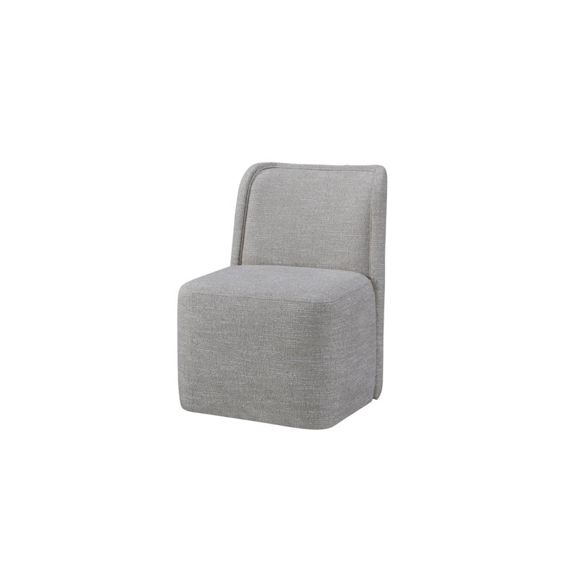 Chaise pleine rembourrée Zina avec roulettes