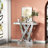 Tench 35.43" Modern Mirrored Console Table and LOVE Letter Mirror Set Ultra‑Modern Contemporary Glam Stylish