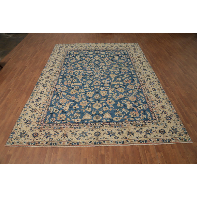 Tapis bleu 9 x 13