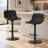 Swivel Leather Adjustable Height Bar & Counter Stool with Metal Frame-444843870-363778011