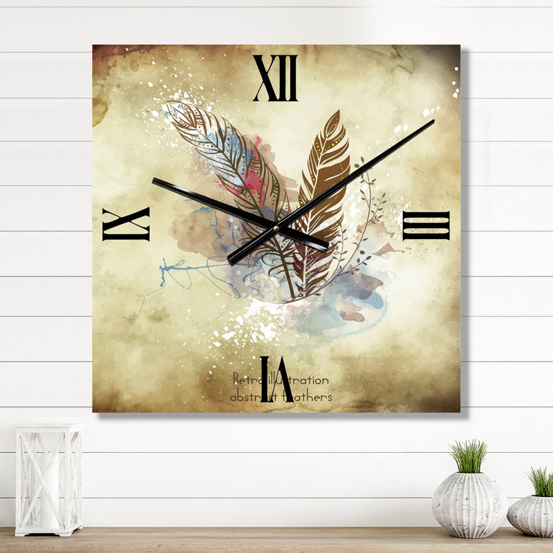 Horloge murale fleurs, Très grand