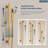 Ceiling Mount 16" Dual Rainfall Thermostatic Shower Faucet System with 6 Body Jets and Handheld Spray-89833290