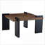 Table basse en noyer minimaliste en panneau de fibres à densité moyenne Assemblage facile pour le salon