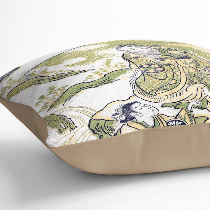 Floral Square Throw Cushion, 55 x 55 cm, Stone