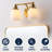 Lauder Iron/Frosted Glass Farmhouse Cottage LED Vanity Light-1985817738-1981464512
