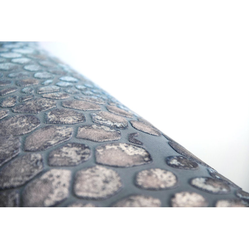 Snakeskin Square Velvet Pillow Cover & Insert, Square  18"H x 18"W, Peacock