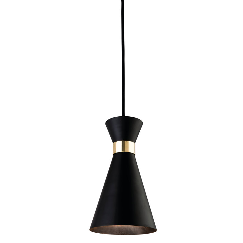 1 - Light Cone Pendant, Black