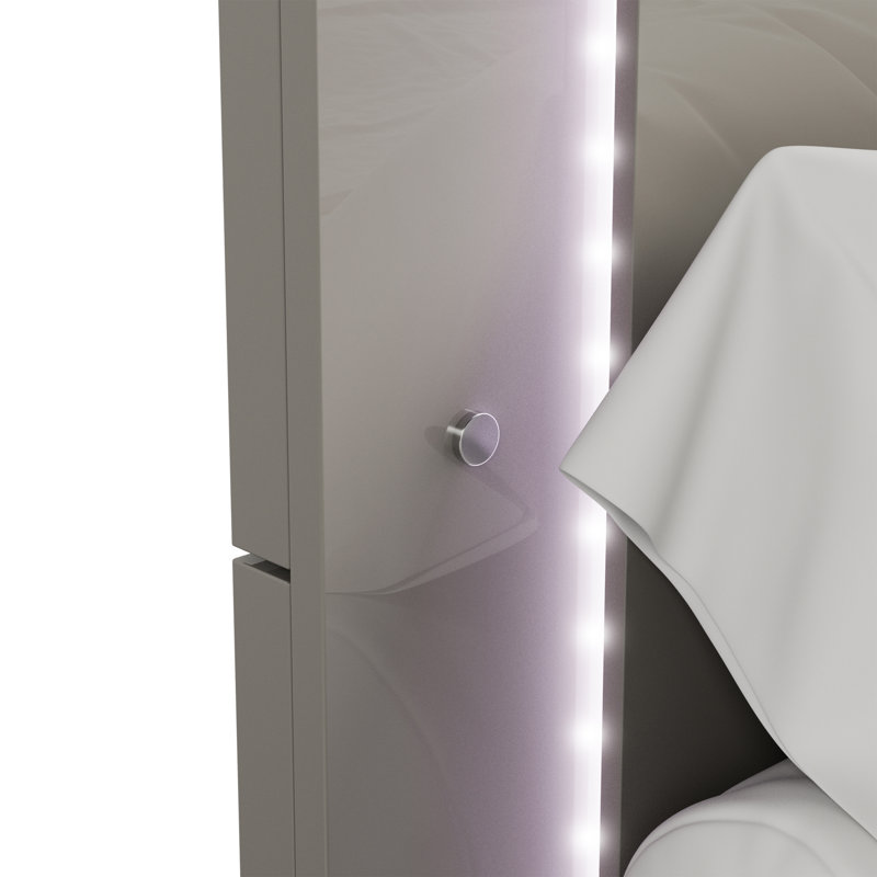 Lit Duckworth, King, Gris taupe