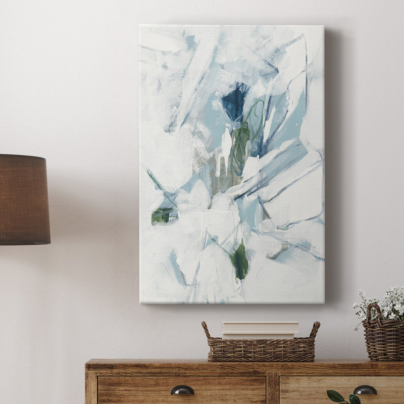 Ice Cavern IV -Custom Wrapped Gallery Cavas, 18" H x 12" W