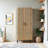 Simple Solid Wood Double-door Wardrobe-112400236