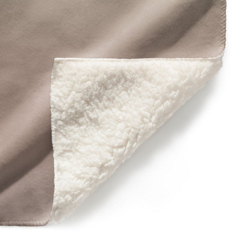 Jeté Sienna, l 68 po x L 80 po, Taupe / Gris