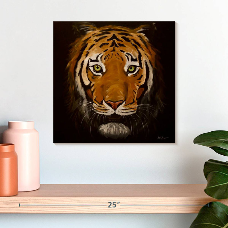 Crowle Tiger Features, 16" H x 16" W
