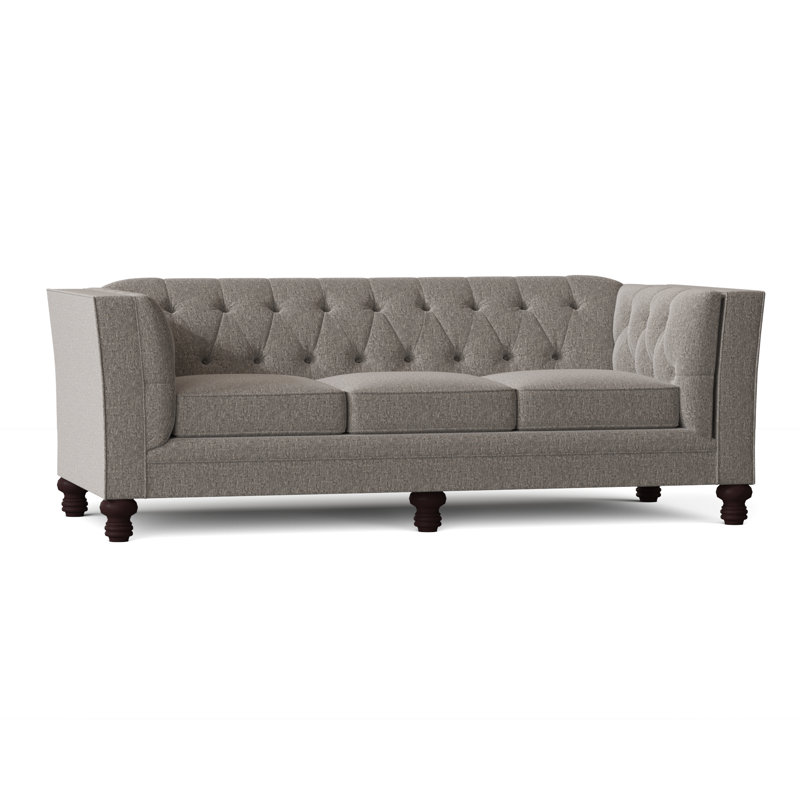 Kirtin 89'' Upholstered Sofa, Sugarshack Gray Flannel