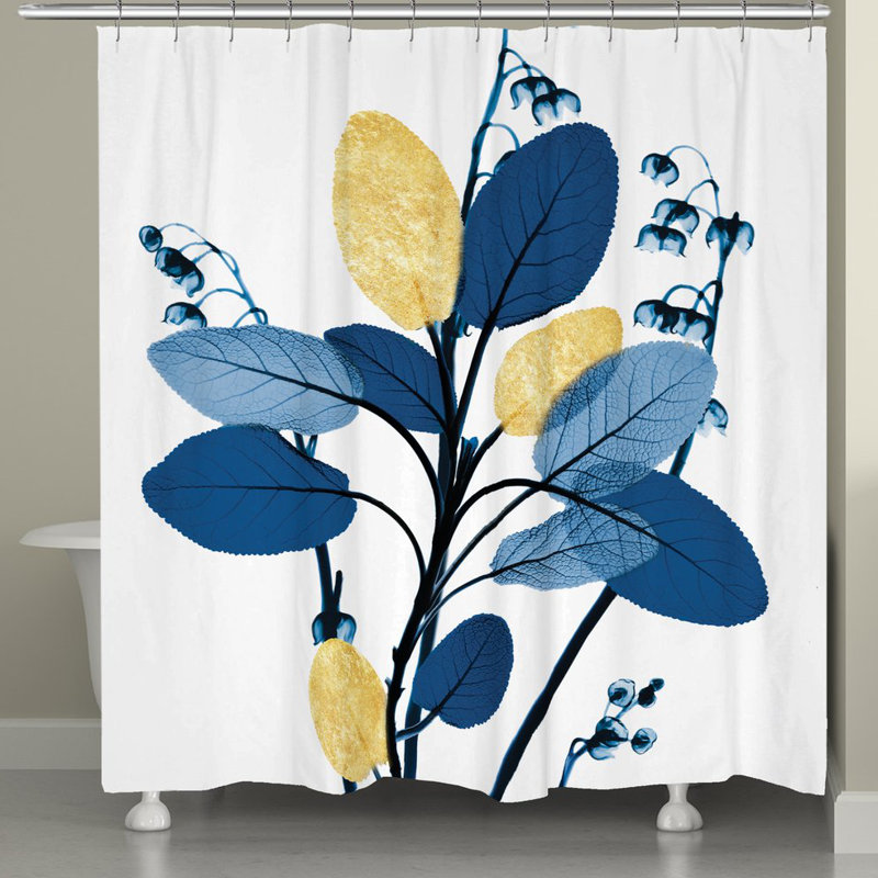 Rideau de douche simple gilded leaves Feeley