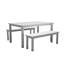 Bowery 59'' Rectangular 6 - Person Outdoor Dining Set-225656287