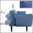 Comfortable Blue Sofa With Soft Armrests And Throw Pillows, Perfect For Small Apartments And Bedrooms.-1565259126