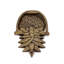 Heurtoir de porte en forme de ananas en laiton antique avec quincaillerie de fixation