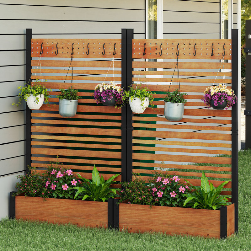Lit de jardin surélevé H 72 po x l 42 po, Brun