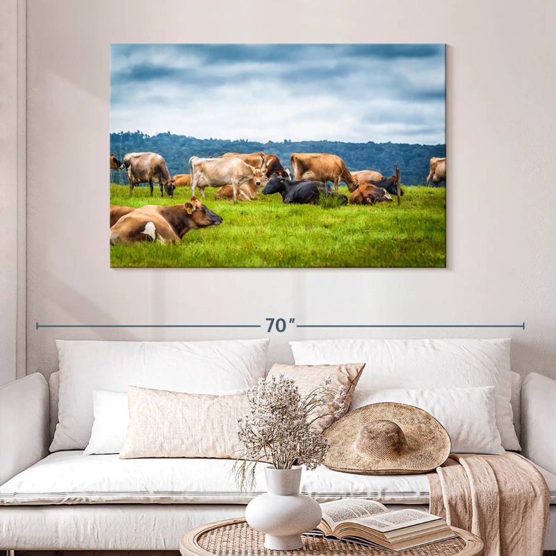 Brampt Cow Gathering, 32" H x 48" W