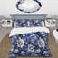 Ensemble de housse de couette Cobalt Blue Damask Victorian-1581902178